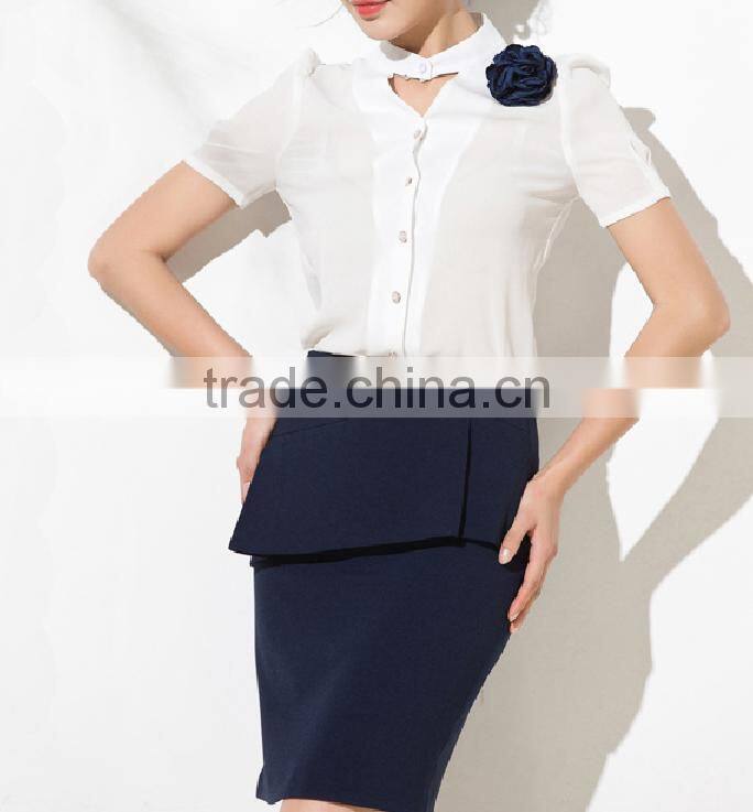 Custom aviation/ Hotel/Bank/office uniform design for women