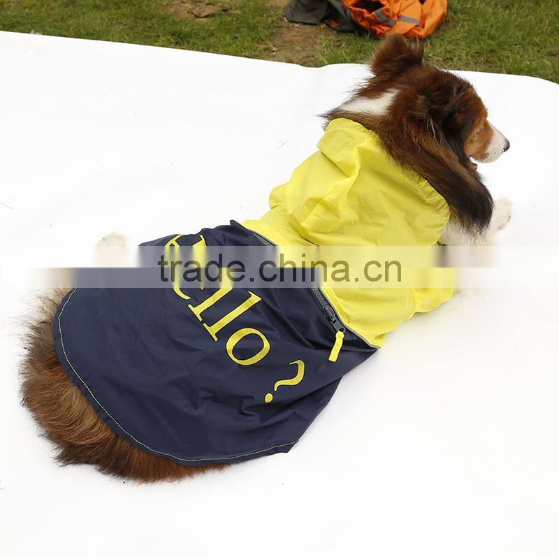 Redhill Pet Raincoat Waterproof large Dog Raincoat for sale
