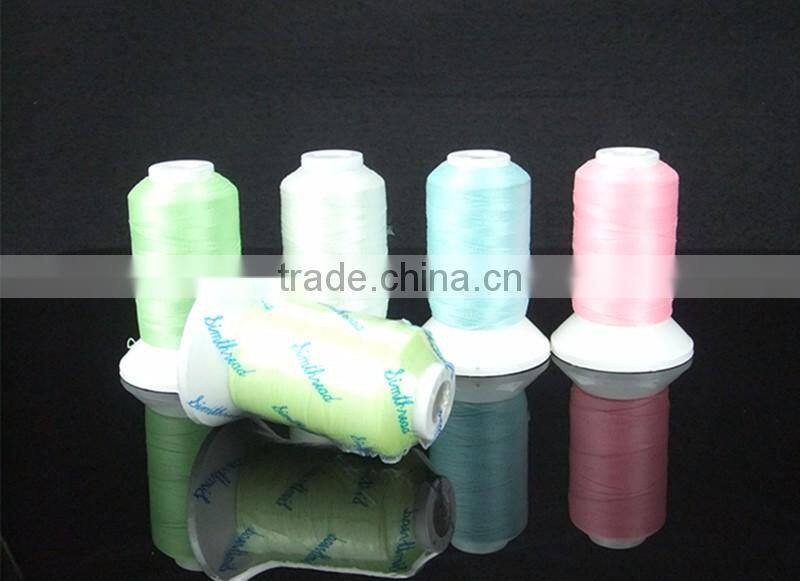 luminous embroidery thread,glow in the dark yarn,100% polyester embroidery thread
