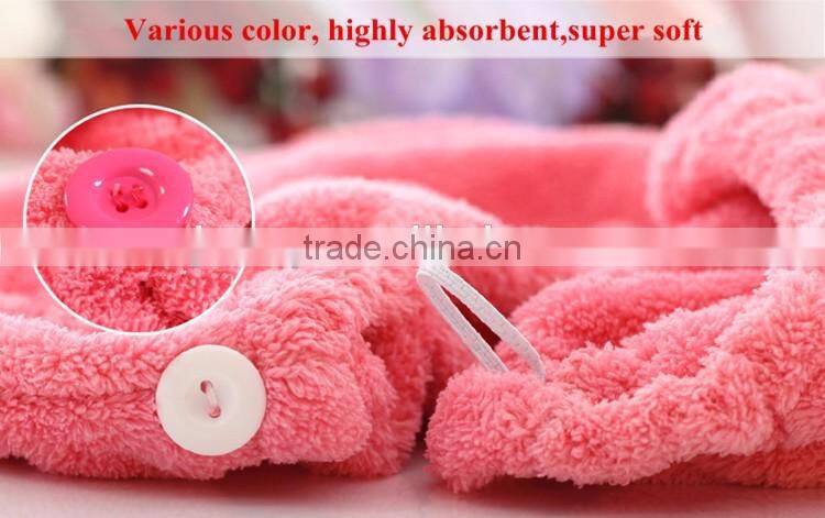 Towel hair wraps microfiber turbie twist drying cap towel