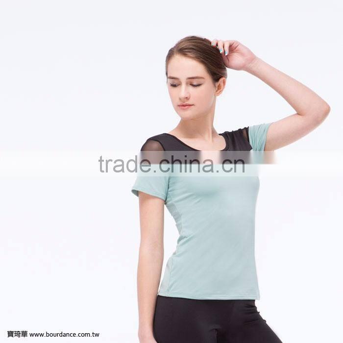 Gym clothing women color block dance short gym short
