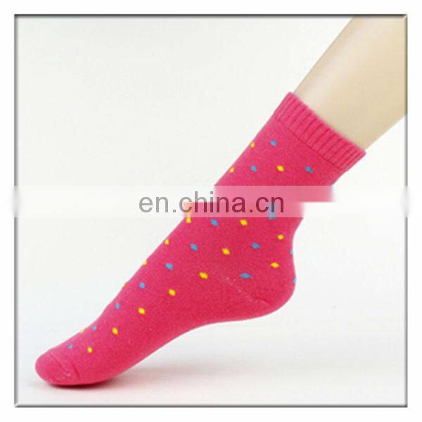 girls cotton socks round dot