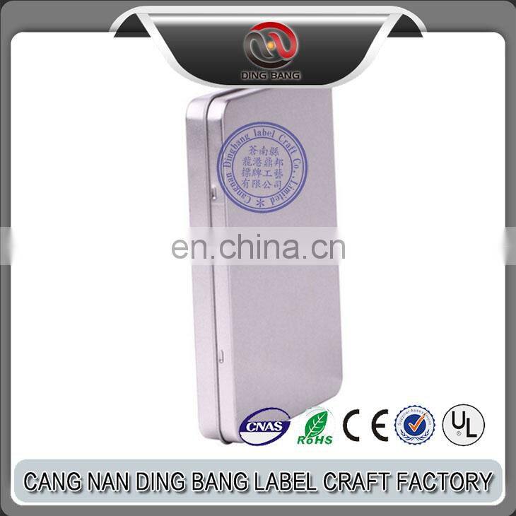 Wholesale Promotion Cheap Sliver Blank Tin Material Square Shape Custom Cigar Package Box