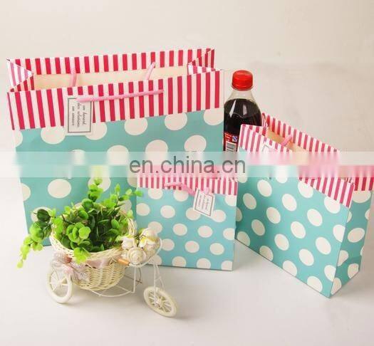 2015 flat bottom printed handmade jewelry paper gift bag for promotion