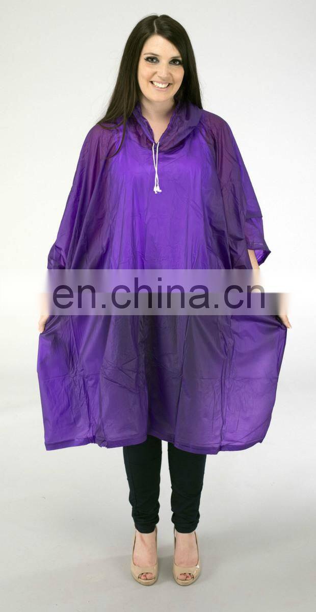 embossed pvc rain poncho