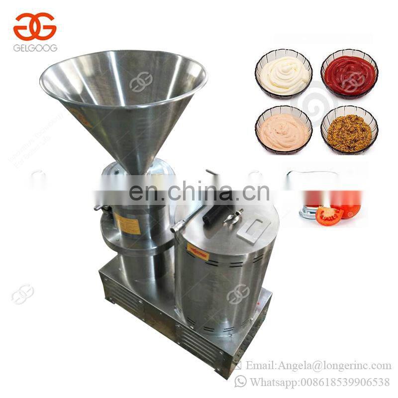 High Effective Electric Milk Butter Grinding Sesame Tahini Machinery Chili Sauce Grinder Salsa Tomato Paste Making Machine