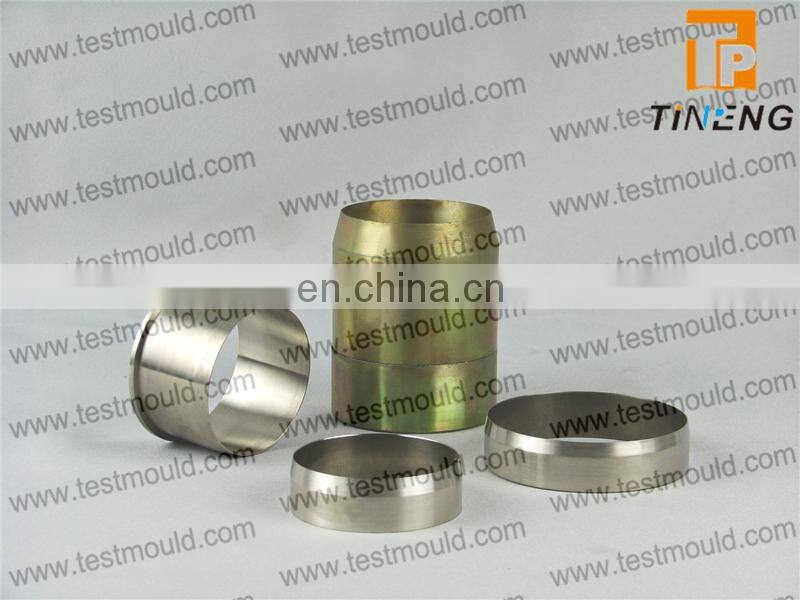Stainless steel soil sample rings and containers