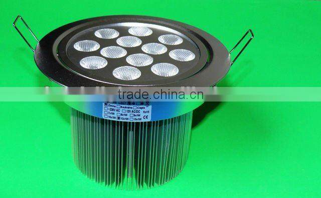 high brightness 12x1w led downlight