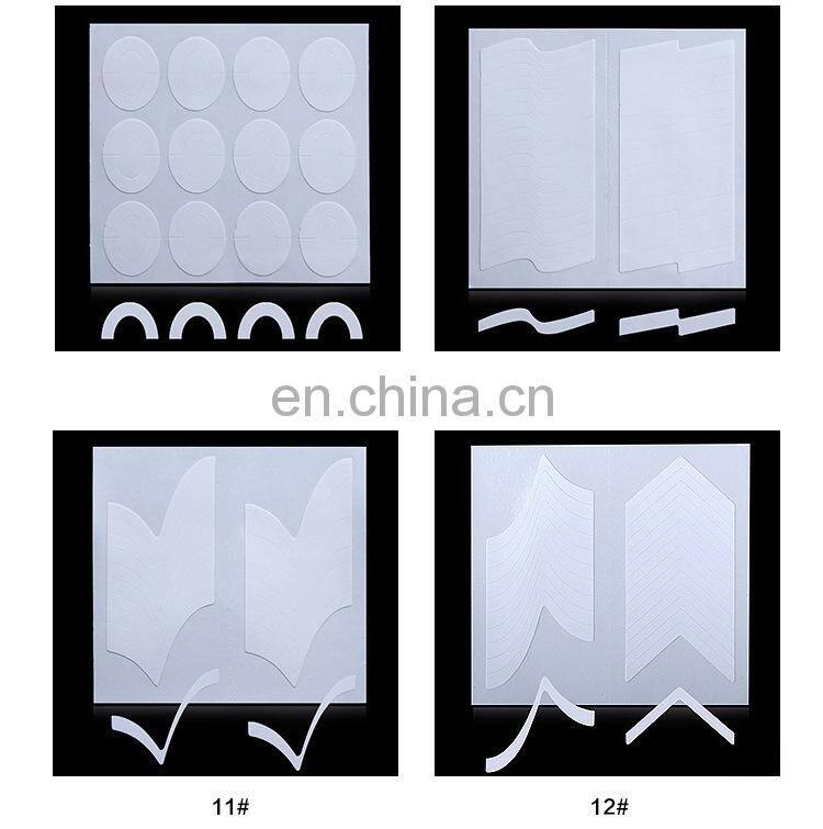 Nail Sticker Stencil Tips Guide French Style DIY Manicure Wave Line Nail Art Decals