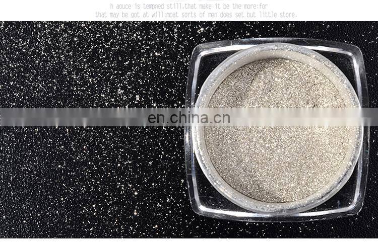 2018 New All Matched nail art glitter aurora Silver mirror chrome effect nail pigment powder coating