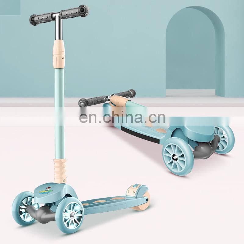 3 PU wheel with light multifunction children scooter baby scooter for kids