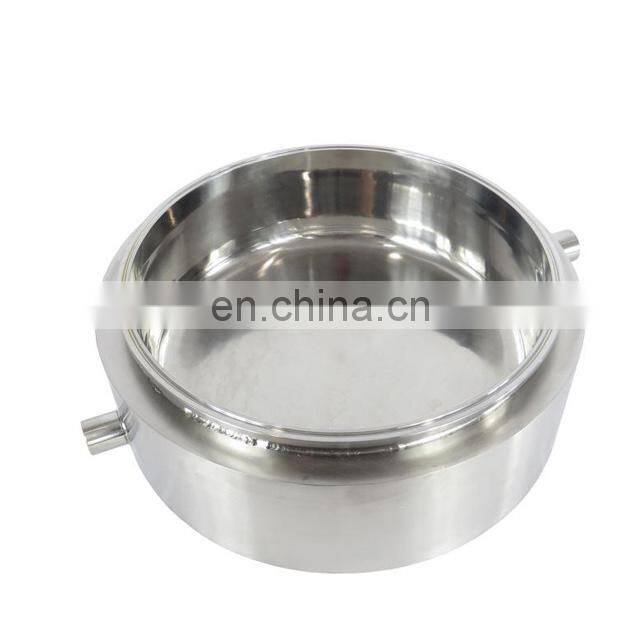Sanitary Stainless Steel Pipe Clamp with insert with pipe hanger or with FNPT pipe for extraction rack
