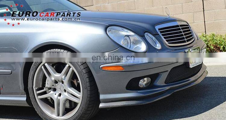 W211 front lip fit for E-class W211 2006-2009year E63 style carbon fiber E63 front spoiler for w211