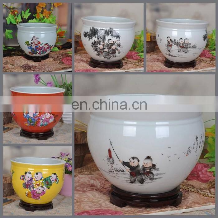 W12inches jingdezhen porcelain ceramic table indoor decorative flower pots
