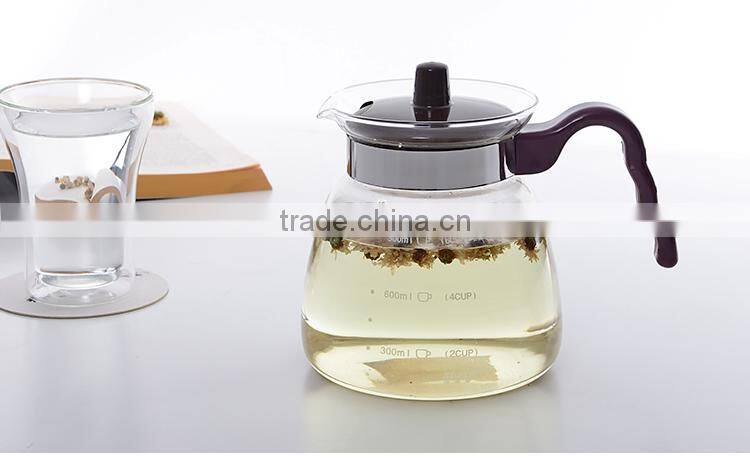 glass juice pot hand made borosilicate glass water pithcer glass jug