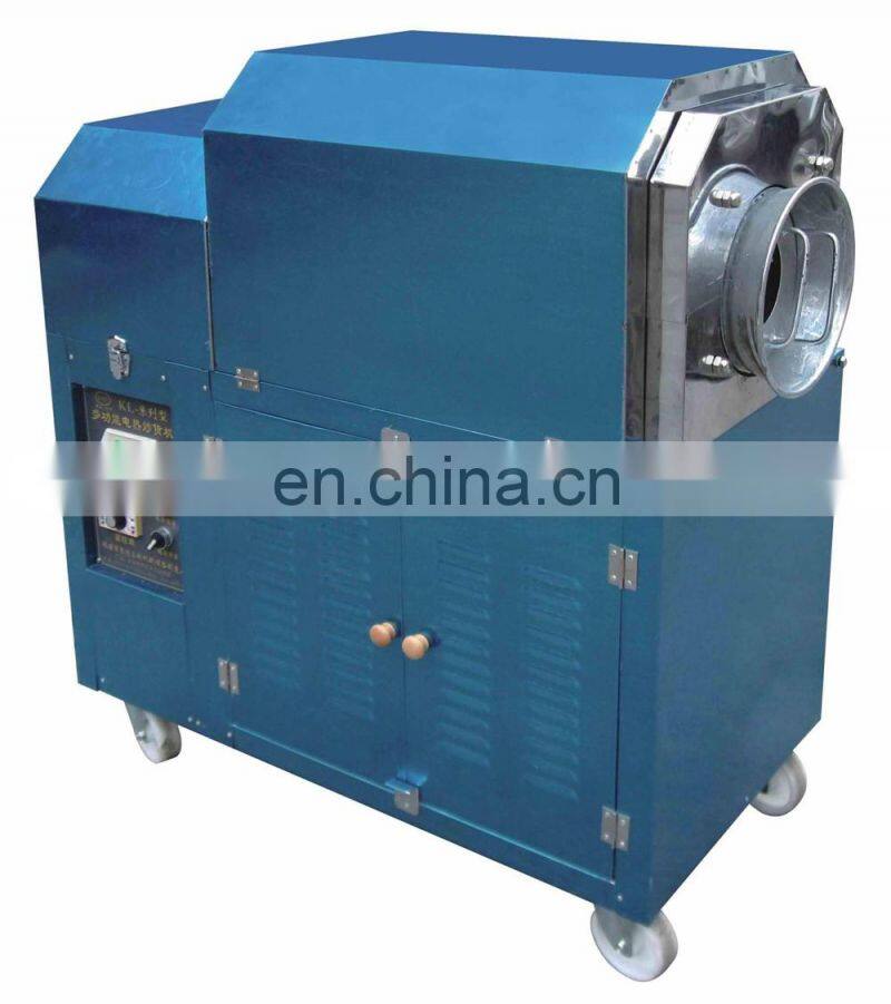Automatic small nut roasting machine auto gas lpg electric mini dry nuts rotary drum roaster business cheap price for whole sale