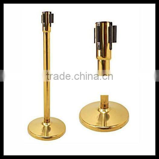 retractable queue pole barrier crowd control stanchion