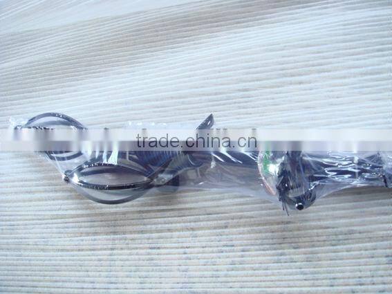 Modern style finial curtain rod set with ellipse shape finial decorative