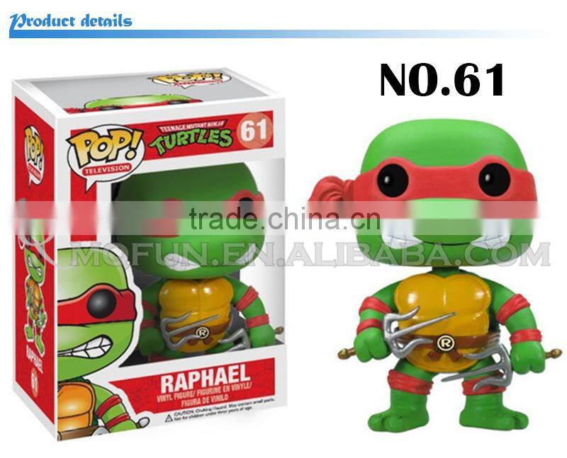 Mini Qute Funko Pop 4 styles Amine Ninja Turtle Leonardo super hero action figures cartoon models educational toy
