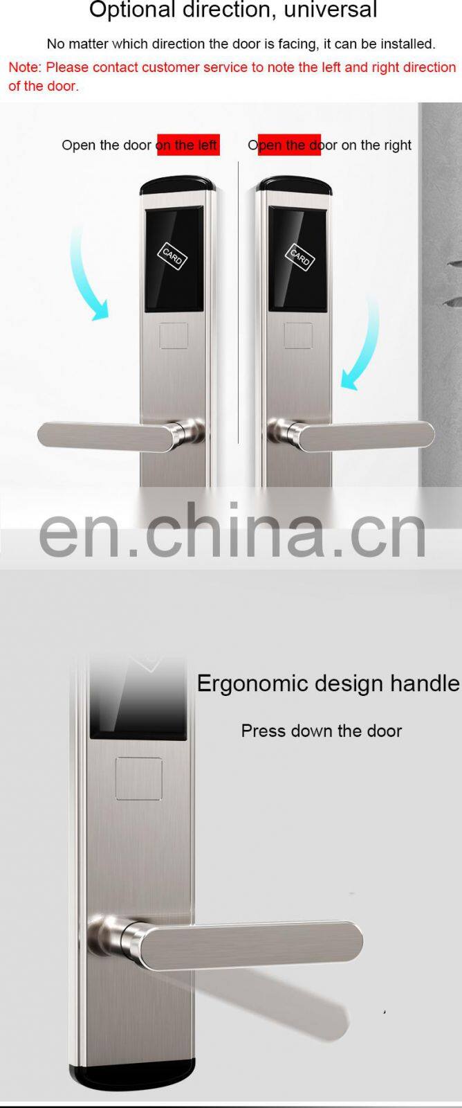 European Security And Protection Secure Gate Locks For For Outward Opening Doors Rfid Home Hotel Lock Security System