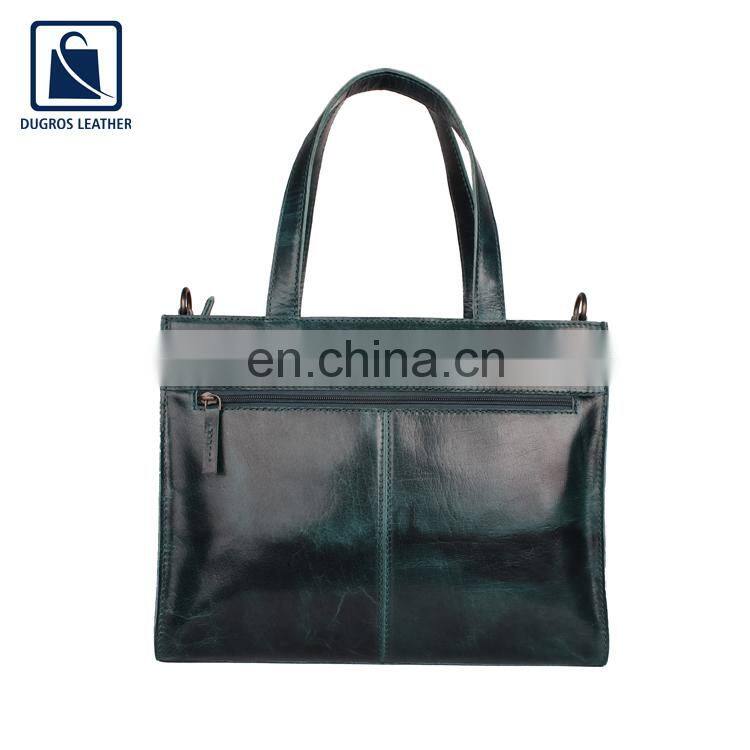 Exclusive Range of Cotton Lining Material Fashion Designer Style Good Quality Wholesale Genuine Leather Handbag for Women