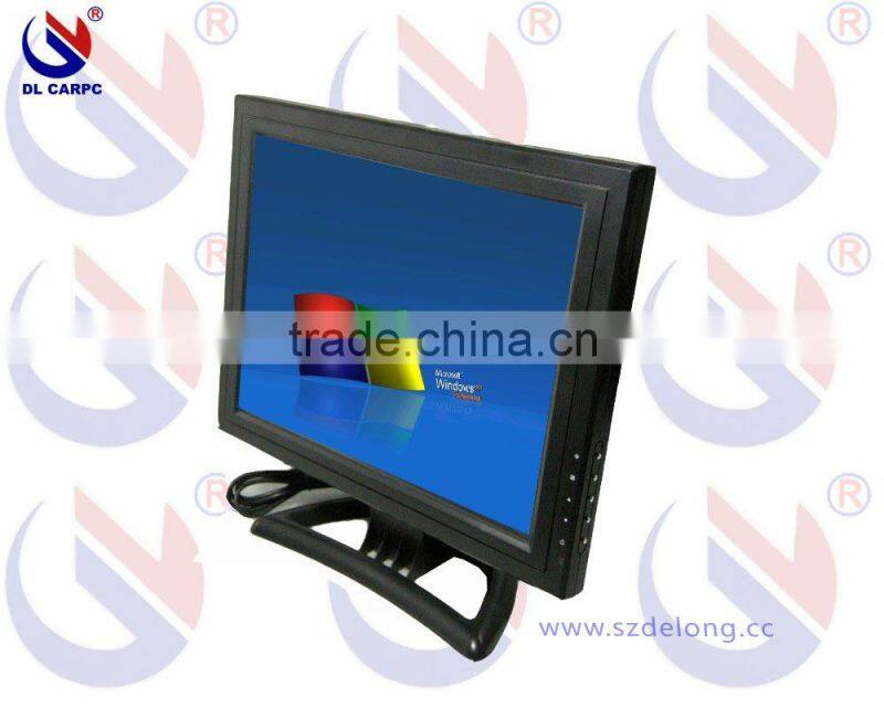 15'' touch 4 wire resistive screen monitor with aluminum housing