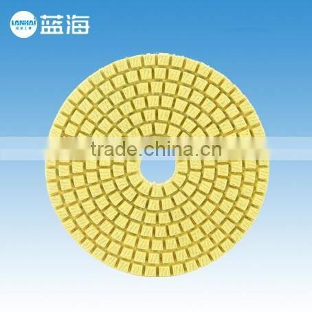 4''-100mm Wet 4 Step Diamond Angle Grinder Sanding Pad for Granite Marble Stone/Polishing Pads