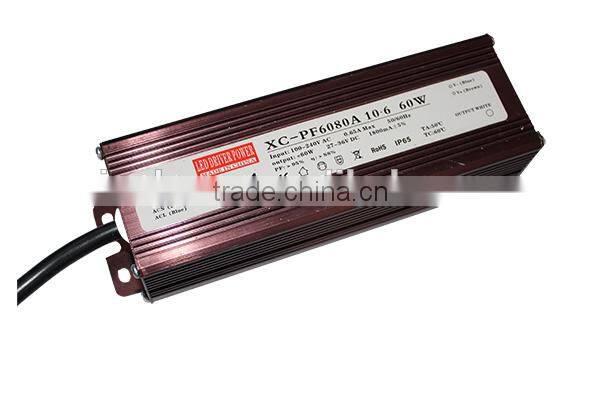 Waterproof 60w current switching power supply