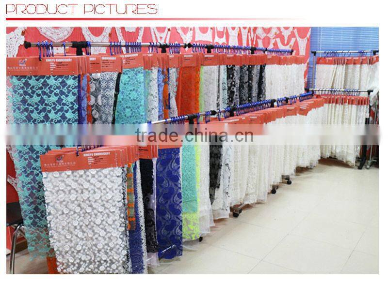 2014 Apparel Garment Accessories F6625 DTY Poly Milky Ivory Lace Fabric Wholesale