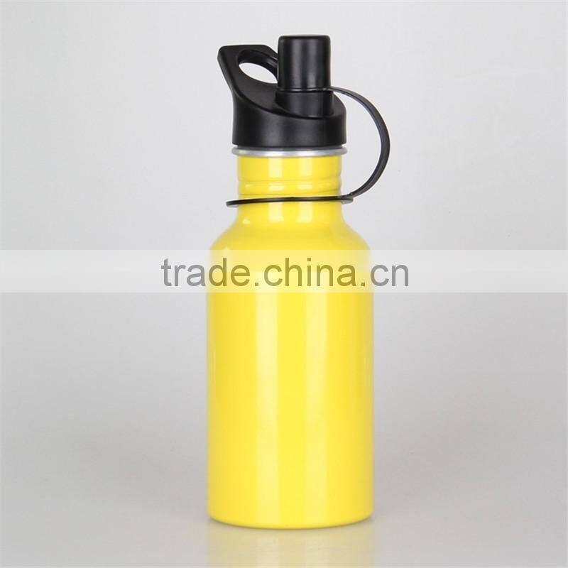 350ml Sport Aluminum Water Bottle with private lable and hand strings