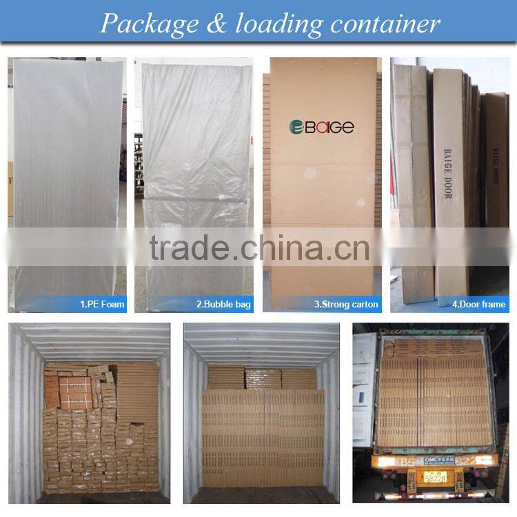 BG-PU9201 Competitive Price Interior Artificial Oak Wooden Door