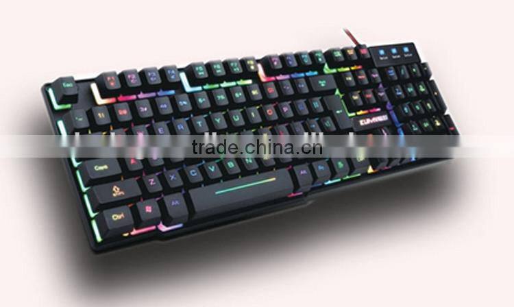 Low Price High Quality USB Mechanical Backlit Keyboar for Laptop