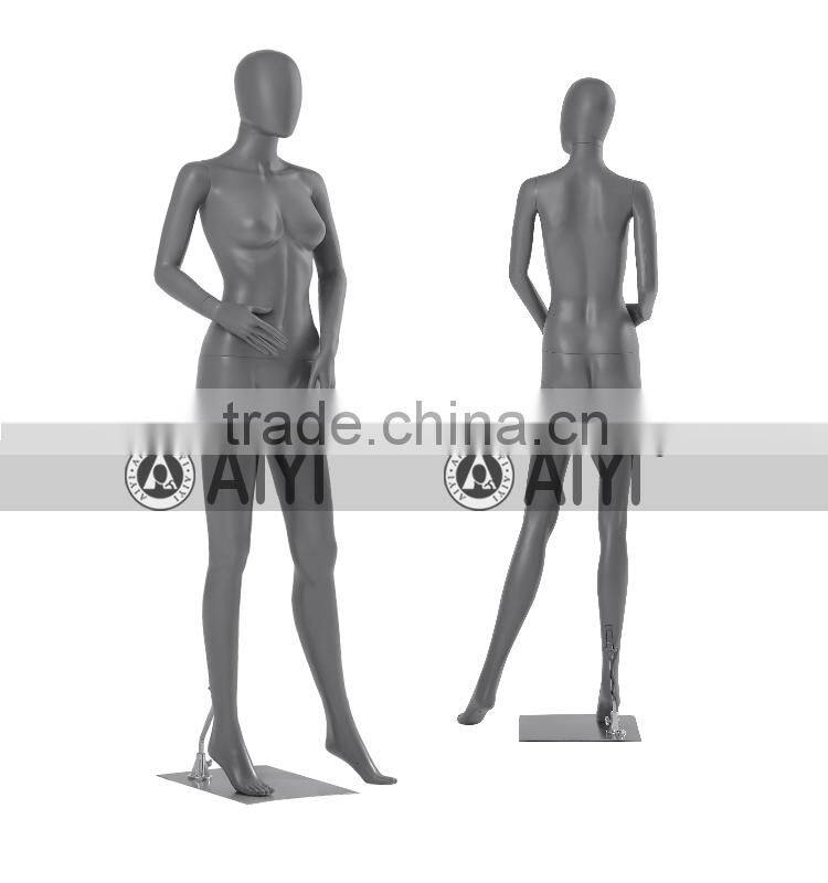 glossy colored big breast female mannequin realistic