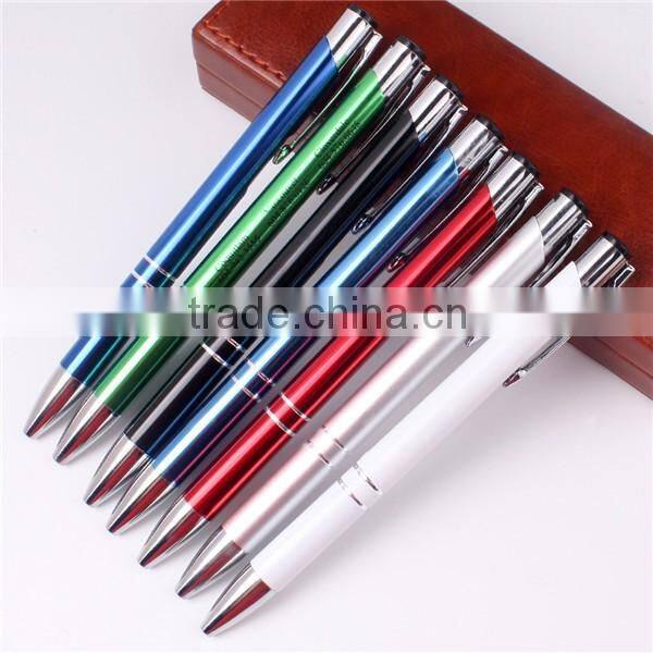 New luxury gift promotion metal ball pens with custom logo advertising personalized metal pens promotional