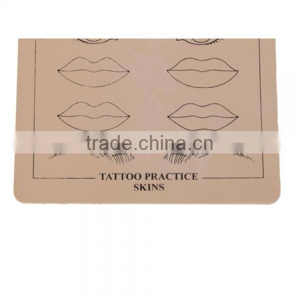 permanent makeup Eyebrow Lips Picture Tattoo Simulation Practice Skin Beige For beginners P002