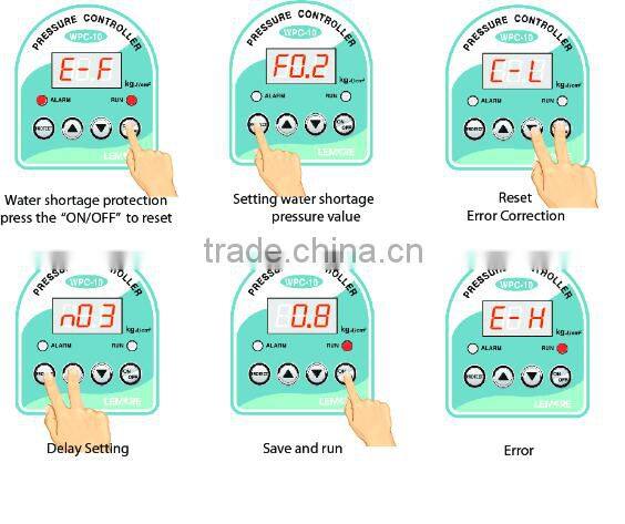 10 bar,G1/2,220V water pump digital pressure switch