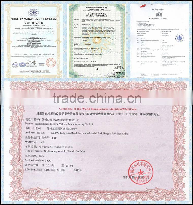 2 seat cheap left steering/right steering china golf carts for sale