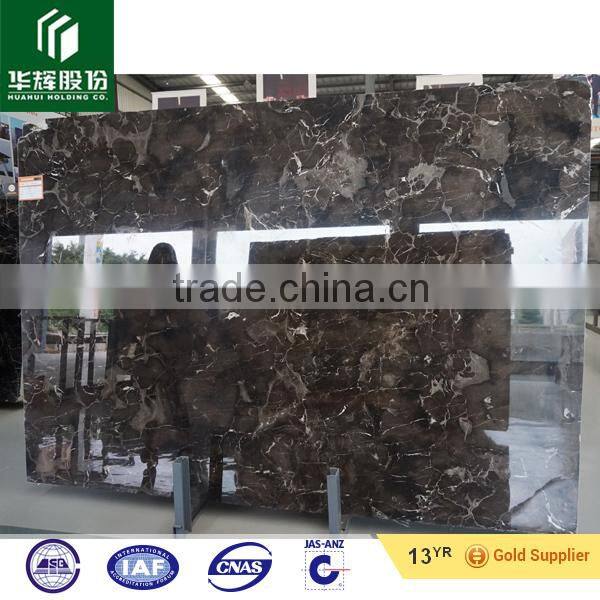 Cheap chinese dark emperador marble big slabs, brown marble