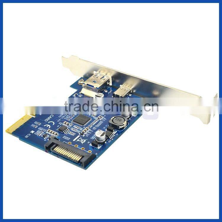 PCI-E Express Card USB 3.1 Type-C and Type-A PCI Express Card Gen II (10 Gbps) for Desktop PC