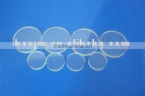 Fire -polished quartz glass plate