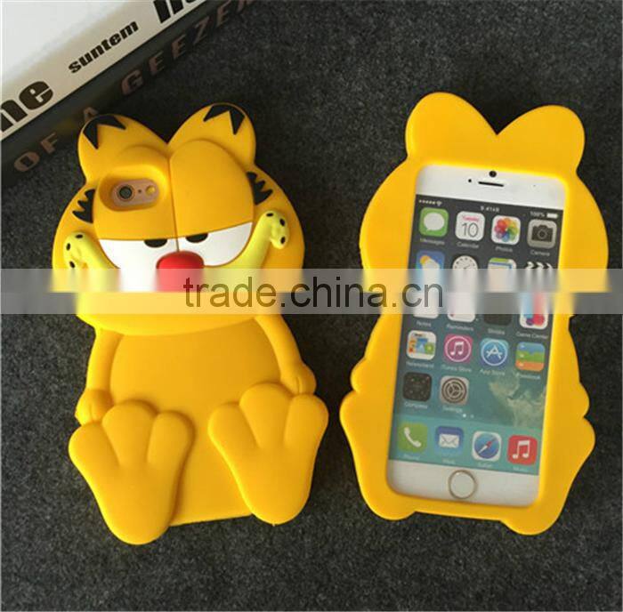 2016 new animal silicone phone case for iphone 6 cute carton silicone case