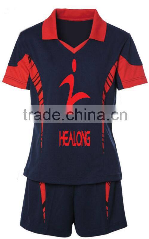 custom sublimated new style professional women volleyball uniform designs
