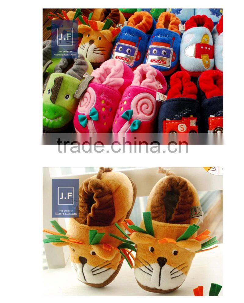 2015New style indoor lovely warm cotton sole for children shoes