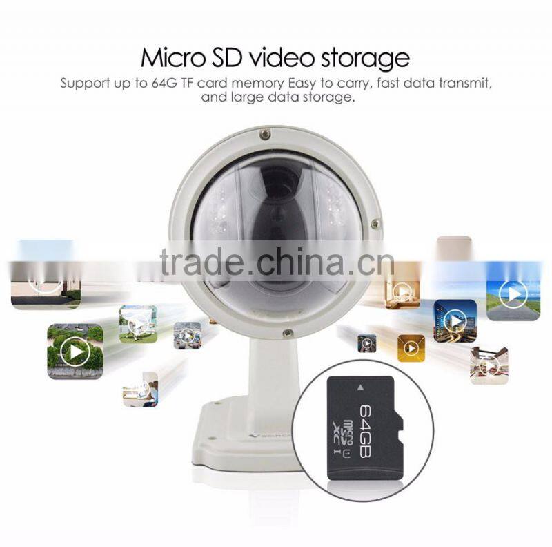 Waterproof IP66 HD 1.0mp 720p ip ptz camera cctv camera cctv with P2P plug and play