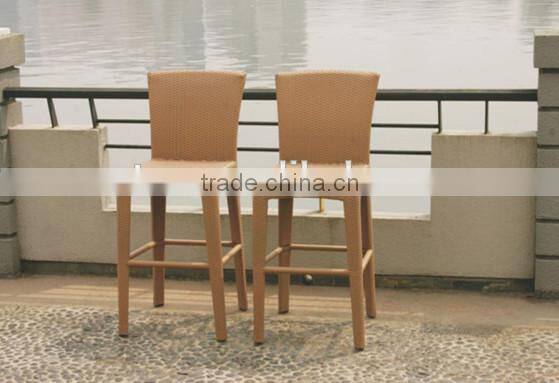 Best Sale Handmade Woven by Rattan/Wicker Barstools with Aluminum Frame