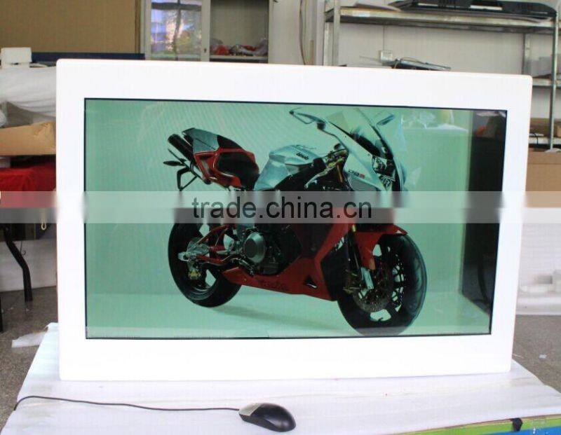 32" transparent jewelry shopping mall showcase kiosk