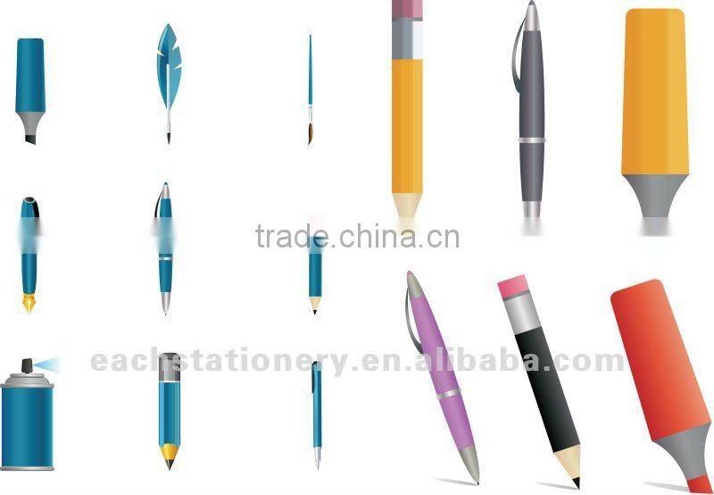 7 inch glitter pencil set