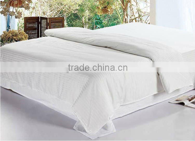 WHITE SATIN FABRIC FOR HOTEL BED SHEET/COMFORTER