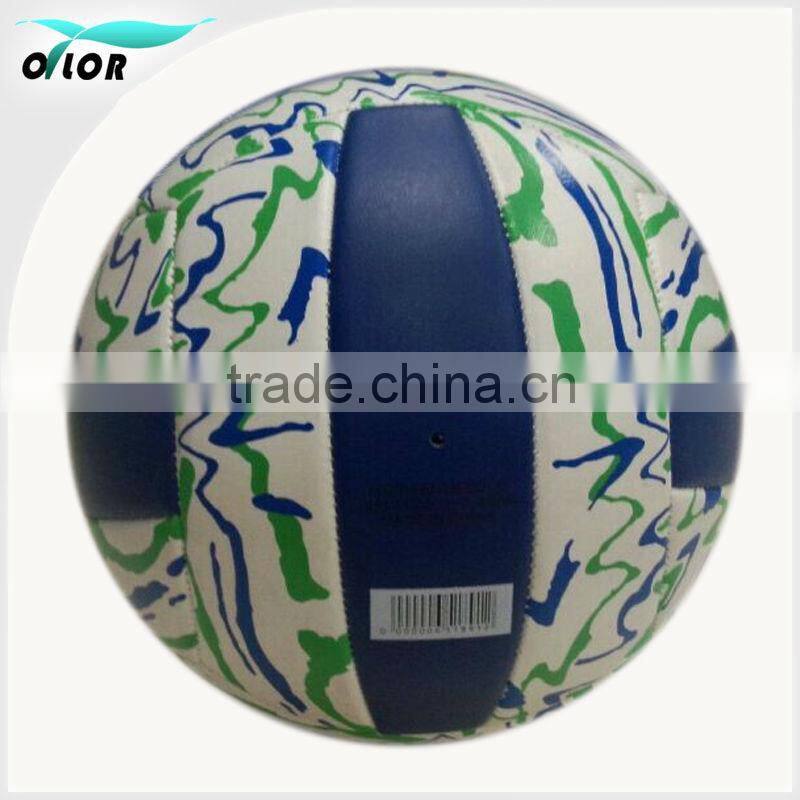 Official size or custom machine-sewn pvc volleyball for training and match
