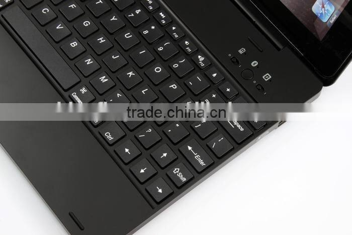 Clamshell wireless Bluetooth keyboard case for iPad234 with 4000mah battery,rechargable folio calmshell Bluetooth keyboard